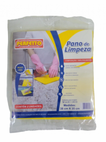 PANO DE LIMPEZA MULTI USO 2 PECAS 38X35CM - Distribuidora 12 de Outubro