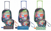 KIT MOCHILA LANCHEIRA ESTOJO JAYKE DINOSSAURO - Distribuidora 12 de Outubro