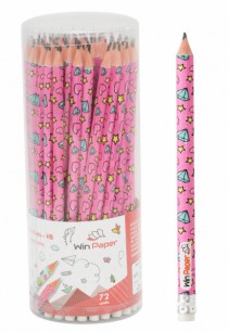 LAPIS HB FEMININO COM BORRACHA CX COM 72 PCS - Distribuidora 12 de Outubro