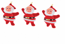 ENF PAPAI NOEL VELUDO 5,5CM KIT C/ 3 PCS - Distribuidora 12 de Outubro