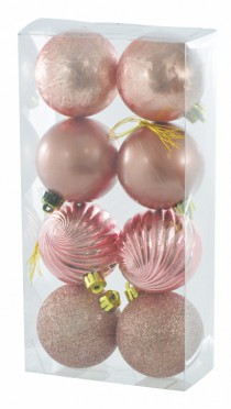 KIT BOLA DECOR 6CM SHELL SORTIDA 8 PCS - Distribuidora 12 de Outubro
