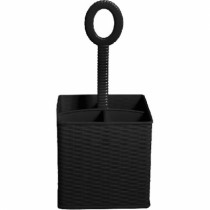 PORTA TALHERES RATTAN PRETO - Distribuidora 12 de Outubro