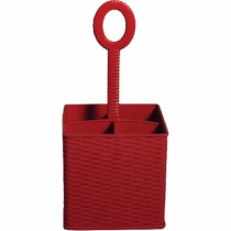 PORTA TALHERES RATTAN VERMELHO - Distribuidora 12 de Outubro