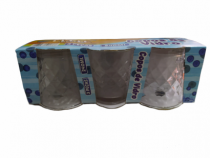 COPO DE VIDRO C/ 3PCS 240ML - Distribuidora 12 de Outubro
