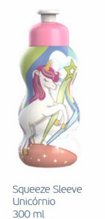 SQUEEZE SLEEVE UNICORNIO 300 ML - Distribuidora 12 de Outubro