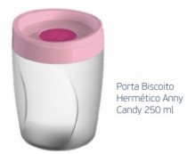 PORTA BISCOITO HERMETICO ANNY CANDY 250 ML - Distribuidora 12 de Outubro
