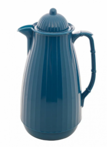 GARRAFA TERMICA DE PLASTICO BAMBU AZUL 1L - Distribuidora 12 de Outubro