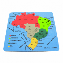 CARTELA DIDATICA MAPA DO BRASIL COM SILK - Distribuidora 12 de Outubro