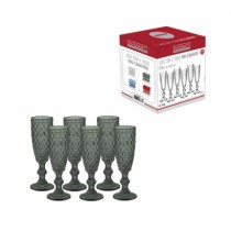 JOGO 6 TACAS CHAMPAGNE 140ML CINZA - Distribuidora 12 de Outubro