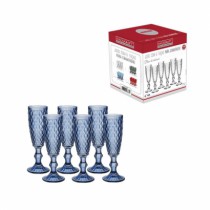 JOGO 6 TACAS PARA CHAMPAGNE BICO 140ML AZUL - Distribuidora 12 de Outubro