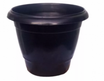 VASO REDONDO SIMPLES 19 - 2,5L  PRETO - Distribuidora 12 de Outubro