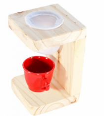 MINI COADOR DE CAFÉ PINUS C/CANECA 90ML - Distribuidora 12 de Outubro