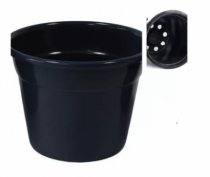 VASO REDONDO SIMPLES 10 - 460 ML PRETO - Distribuidora 12 de Outubro