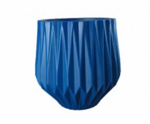 VASO ORIGAMI JATEADO M AZUL 30X26X15CM - Distribuidora 12 de Outubro