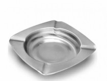 CINZEIRO QUADRADO INOX 11X11CM - Distribuidora 12 de Outubro
