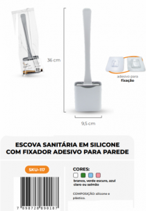 ESCOVA DE PLASTICO SANITARIO - Distribuidora 12 de Outubro