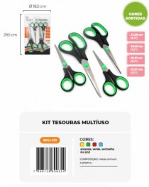 KIT DE TESOURAS DE METAL - Distribuidora 12 de Outubro