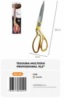 TESOURA DE METAL COM REVEVESTIMENTO - Distribuidora 12 de Outubro