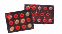 KIT BOLAS DE NATAL SORTIDAS C/12 PCS - Distribuidora 12 de Outubro