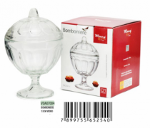 BOMBONIERE 13CM VIDRO - Distribuidora 12 de Outubro