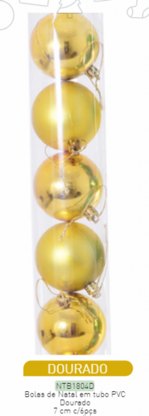 BOLA MISTA TUBO DOURADO - Distribuidora 12 de Outubro