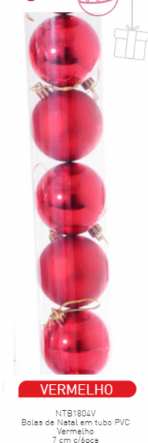 BOLA MISTA TUBO VERMELHO - Distribuidora 12 de Outubro