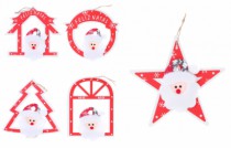 ENFEITE PLACA PAPAI NOEL PP SORTIDO 20CM - Distribuidora 12 de Outubro