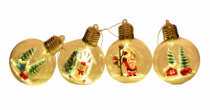 BOLA ABERTA LED SNOW 8CM - Distribuidora 12 de Outubro