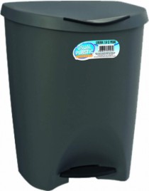 LIXEIRA C PEDAL 15L PRETA - Distribuidora 12 de Outubro