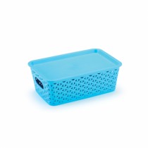 CESTO ORGANIZADOR RATTAN MED AZUL - Distribuidora 12 de Outubro