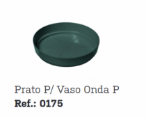 PRATO P/ VASO ONDA P VERDE - Distribuidora 12 de Outubro