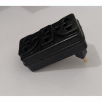ADAPTADOR 3 SAIDAS PINO DESLOCADO 10A - Distribuidora 12 de Outubro