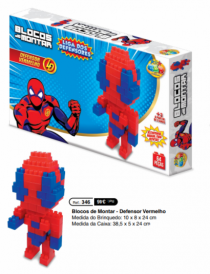 BLOCO DE MONTAR - DEFENSOR VERMELHO - Distribuidora 12 de Outubro