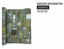 ADESIVO DECORATIVO 45CM5M DE PAPEL/PVC - Distribuidora 12 de Outubro