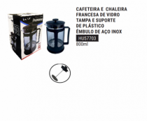 CAFETEIRA E CHALEIRA FRANCESA 800ML - Distribuidora 12 de Outubro