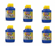 TEMPERA GUACHE 250 ML AZUL TURQUESA PCT C/ 6 - Distribuidora 12 de Outubro