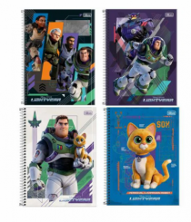 CADERNO CD UNIV LIGHTYEAR 1 M 80 FLS PCT C/ 4 - Distribuidora 12 de Outubro