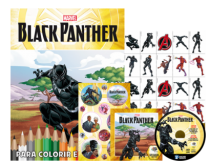 MARVEL KIT 5 EM 1 COM DVD - BLACK PANTHER - Distribuidora 12 de Outubro