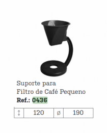 SUPORTE PARA FILTRO DE CAFE (PEQUENO) SORTIDO - Distribuidora 12 de Outubro