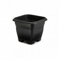 VASO QUADRADO BELLA FIORE N.17 1,9 L PRETO - Distribuidora 12 de Outubro