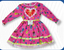 VESTIDO BABY C/ BERM. M/L TAM.P - Distribuidora 12 de Outubro