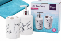 KIT BANHEIRO TRACCE PORCELANA 2 PCS 280ML - Distribuidora 12 de Outubro