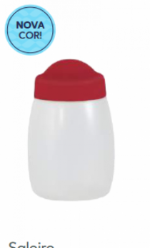 SALEIRO TAMPA VERMELHA - Distribuidora 12 de Outubro