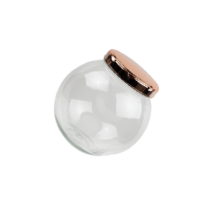 BALEIRO 600 ML TAMPA ROSE GOLD METALIZADA - Distribuidora 12 de Outubro