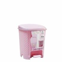 BM LIXEIRA RATTAN 6L - ROSA - Distribuidora 12 de Outubro