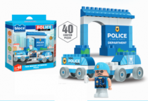 KIT BLOCOS + BONECO POLICIAL - Distribuidora 12 de Outubro