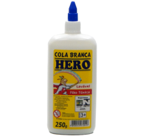 COLA BRANCA HERO 250G - Distribuidora 12 de Outubro