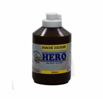 GUACHE TEMPERA HERO 250ML PRETO - Distribuidora 12 de Outubro