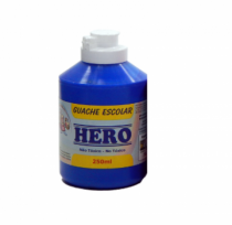 GUACHE TEMPERA HERO 250ML AZUL COBALTO - Distribuidora 12 de Outubro