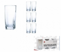 CJ 06 COPOS TEXAS TRANSPARENTE 320ML - Distribuidora 12 de Outubro